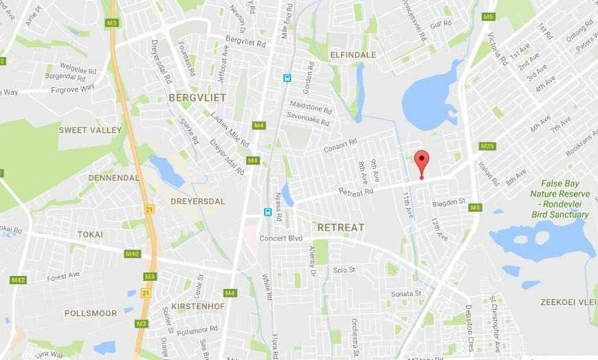 kaart bergvliet Cape Town