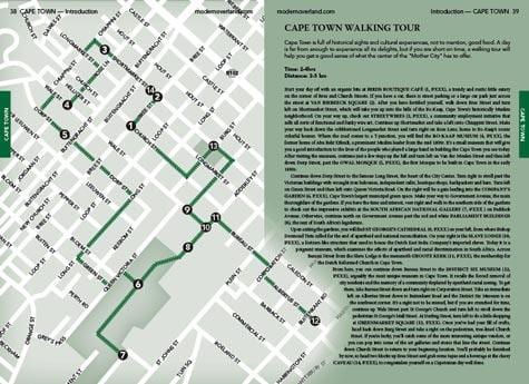 Cape Town jalutuskäik kaart