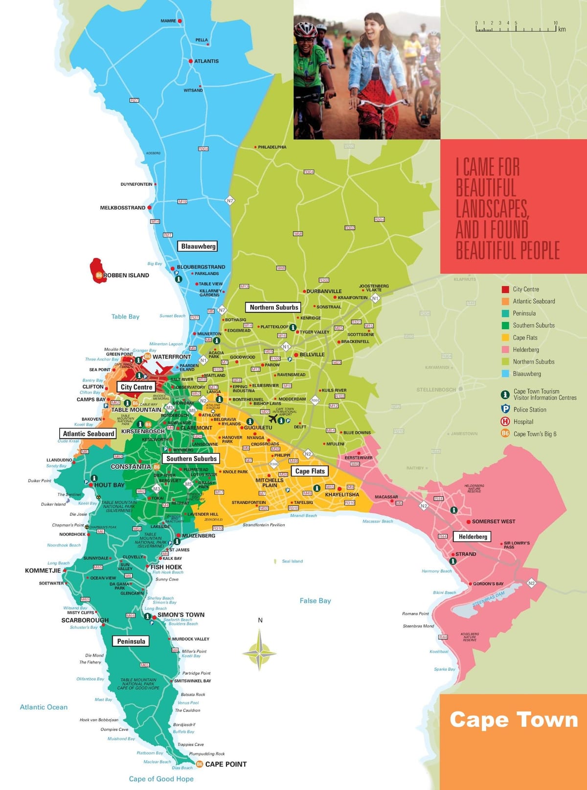 kaart Cape Town ja äärelinnade