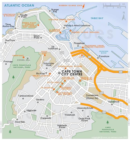 kaart century city, Cape Town
