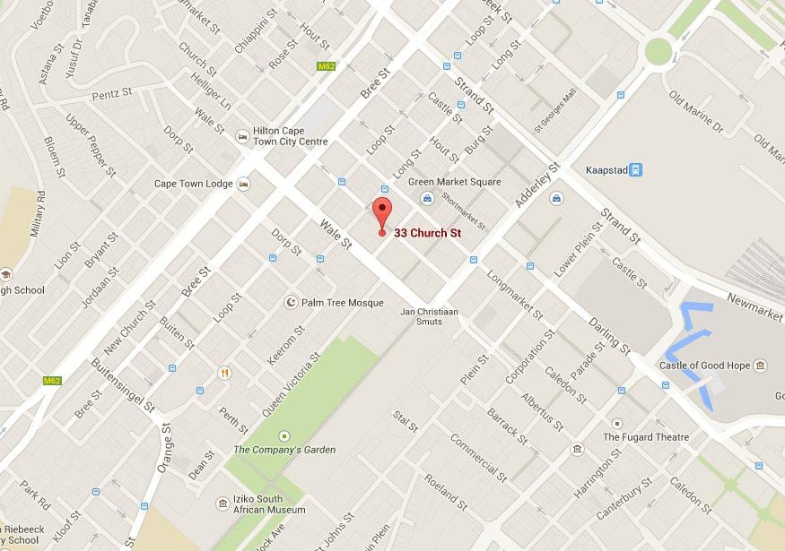 kaart church street, Cape Town 