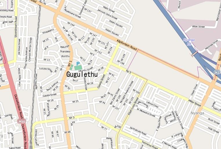 kaart gugulethu Cape Town