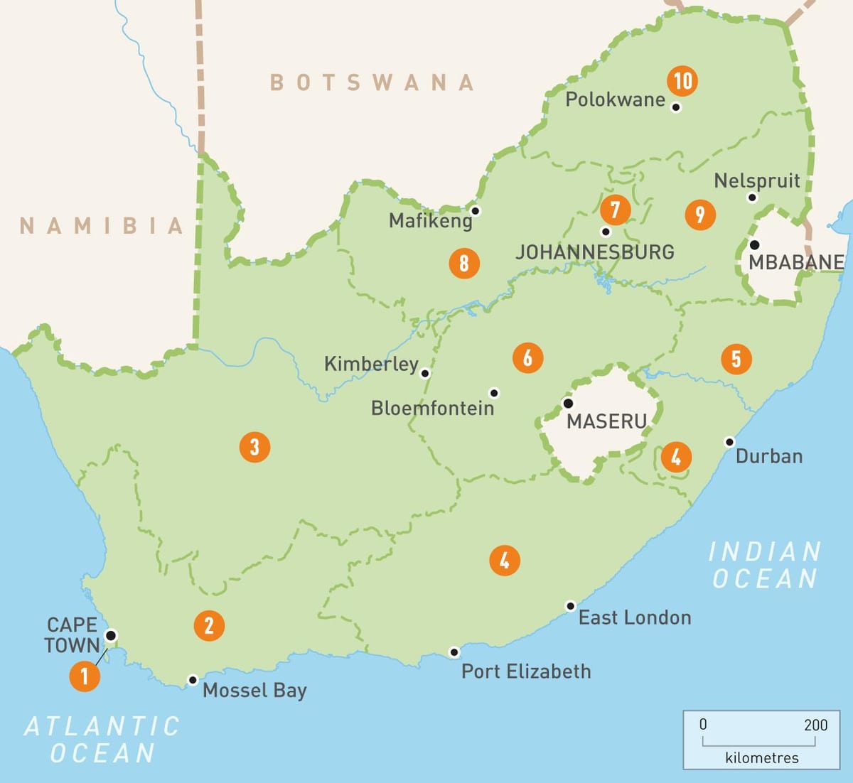 Cape Town sa kaarti