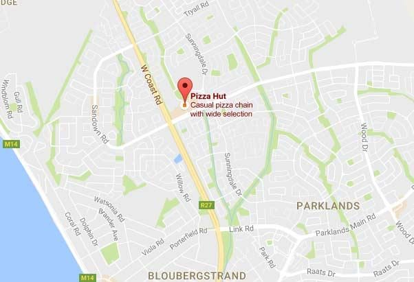 kaart sunningdale Cape Town