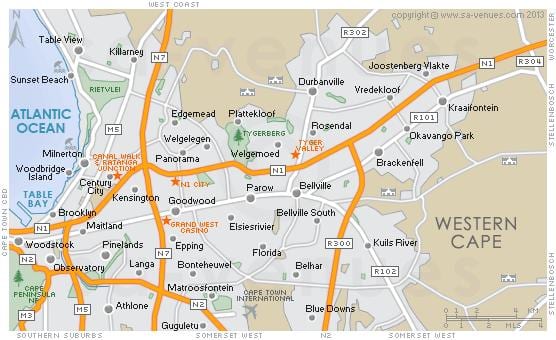 kaart plattekloof