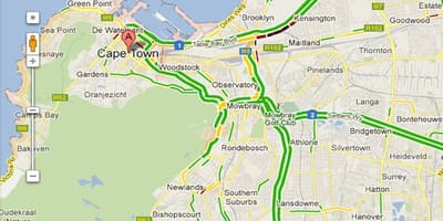 Kaart brooklyn Cape Town