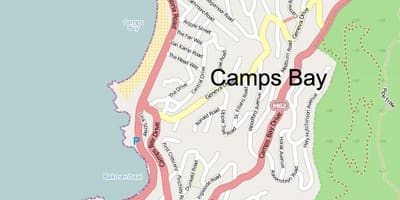 Kaart, camps bay, Cape Town