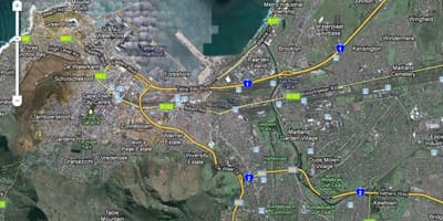 Kaart Cape Town satellite