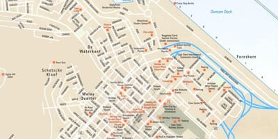 Street map Cape Town Lõuna-Aafrika vabariik
