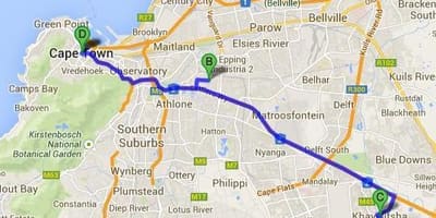Valla Cape Town map