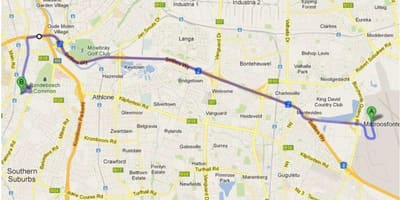 Kaart crawford Cape Town