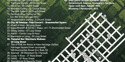 Kaart esimese neljapäeviti Cape Town
