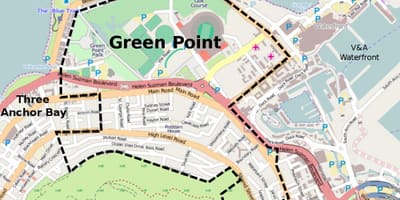 Green point, Cape Town map