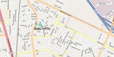 Kaart gugulethu Cape Town
