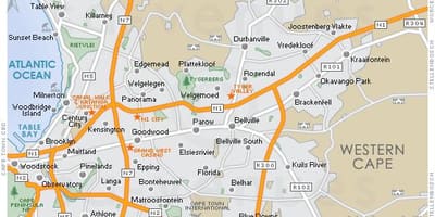 Kaart plattekloof
