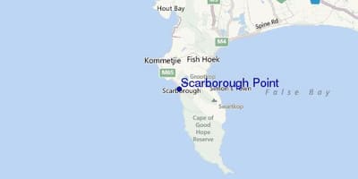 Kaart scarborough Cape Town