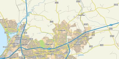 Kaart uitzicht durbanville