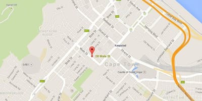 Kaart wale street, Cape Town